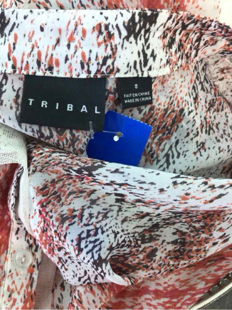 Tribal Size S Beige orange brown Blouse