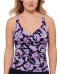 Swim Solutions Women's Paisley-Print Tankini Top