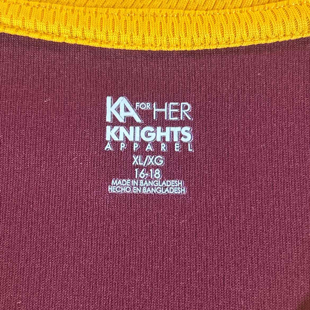 Knights Size XL Maroon Jade Preloved Athletic Tee