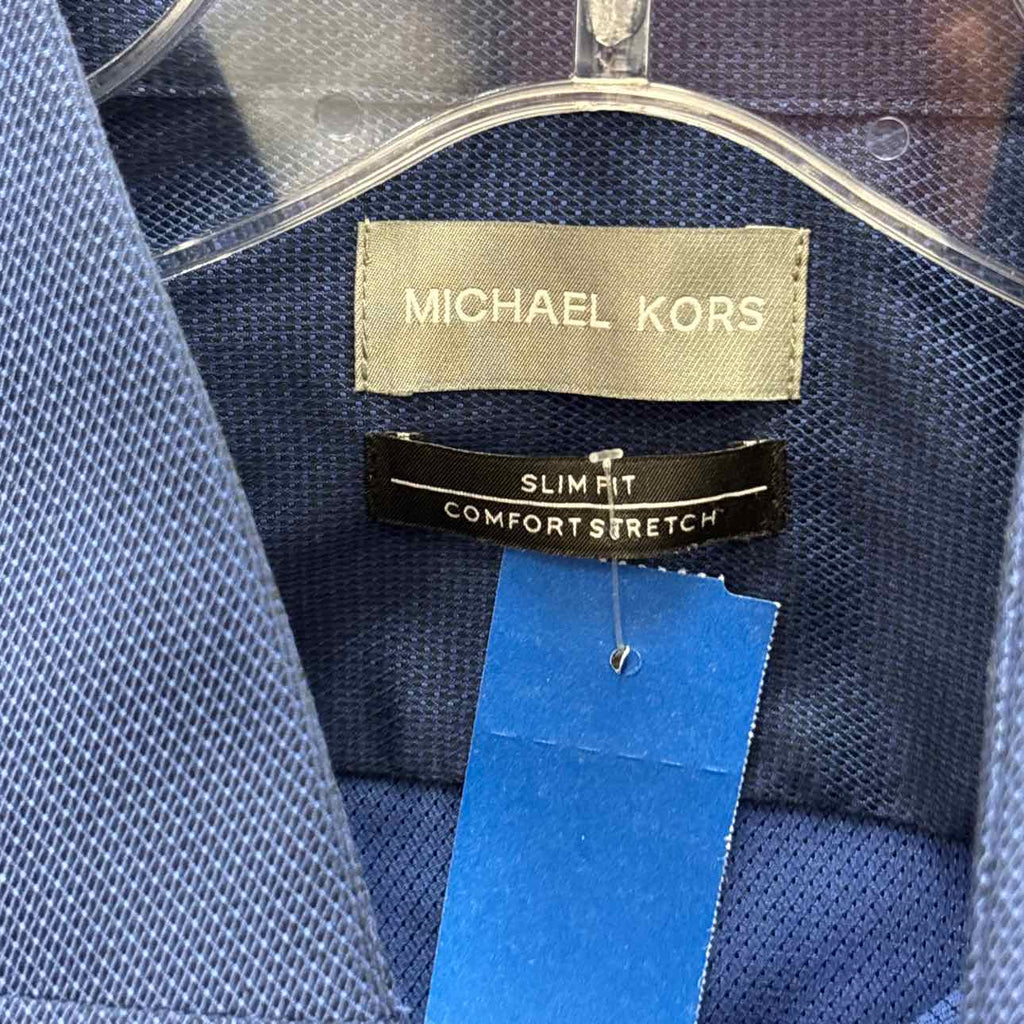 Michael Kors Size M Men's Slim Fit Comfort Stretch Dress Shirt