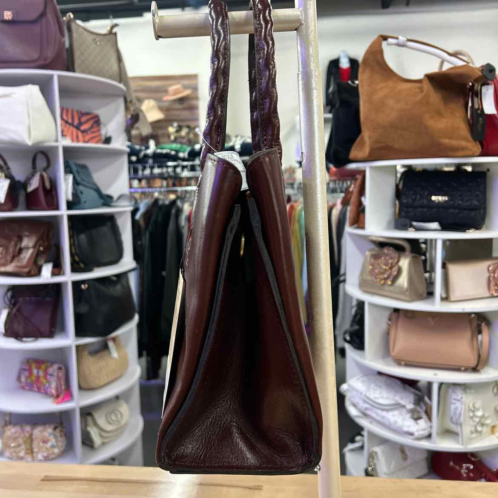 Patricia Nash Genovese Medium Leather Top Ha British Tan