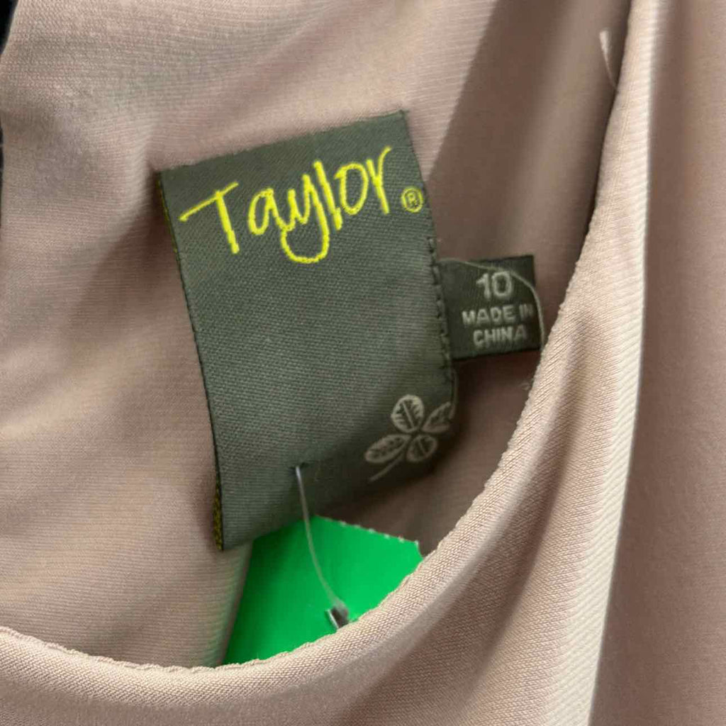 Taylor Size 10 Pink/Black Preloved Dress