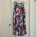 secret treasures Size L Blue & Aqua Print Preloved Dress