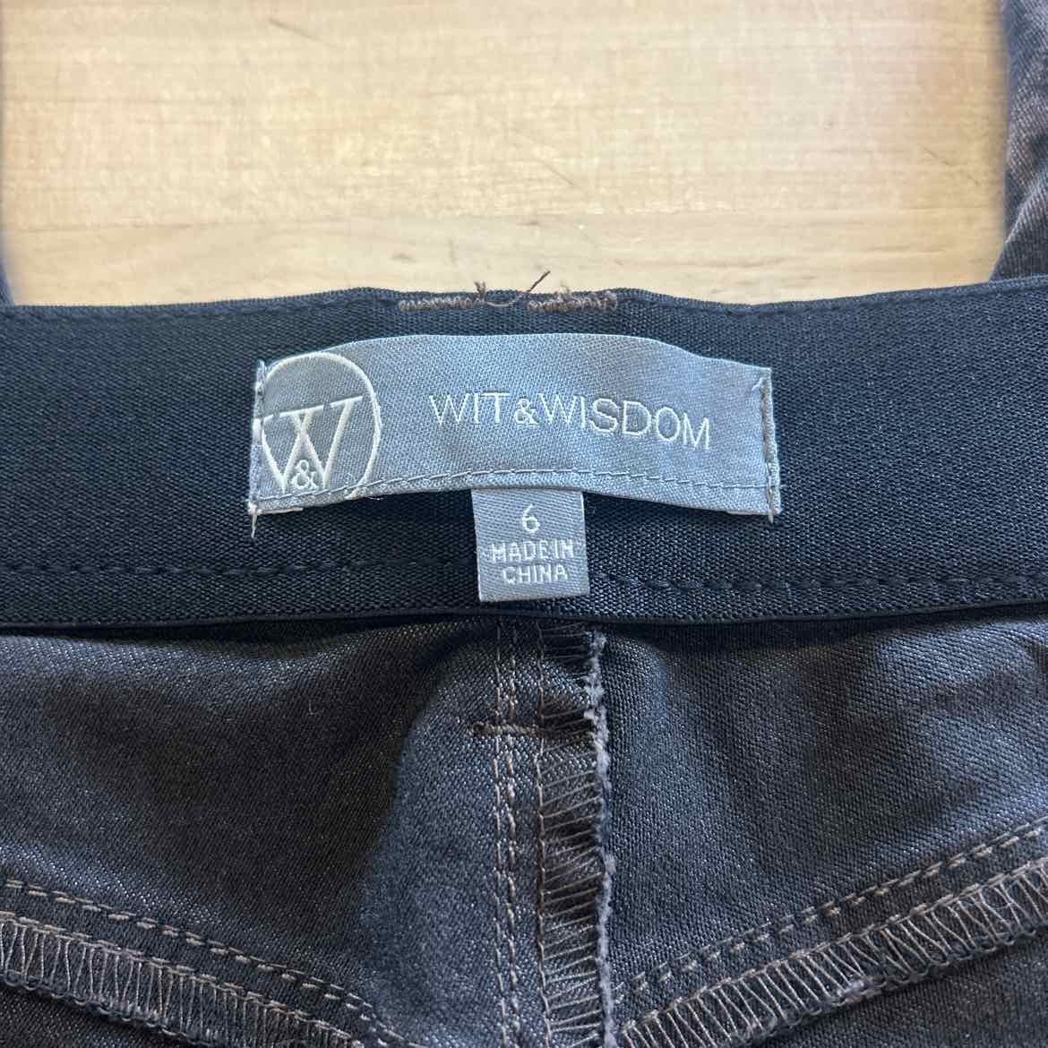 Wit and Wisdom Size 6 Brown Preloved Pants