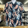 Toscano Size L Blue Preloved MENS Button Down Shirt