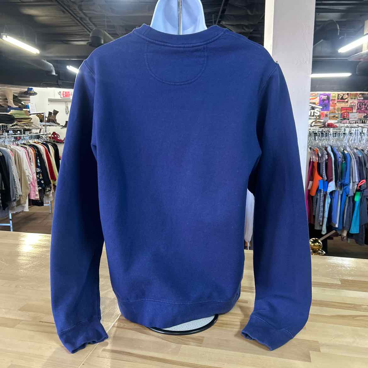 PortCompany Size S Blue Preloved Sweatshirt