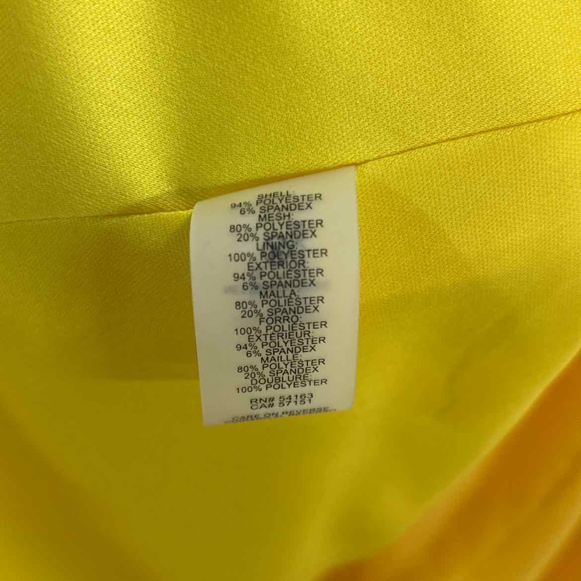 Calvin Klein Size 8 Yellow Preloved Dress