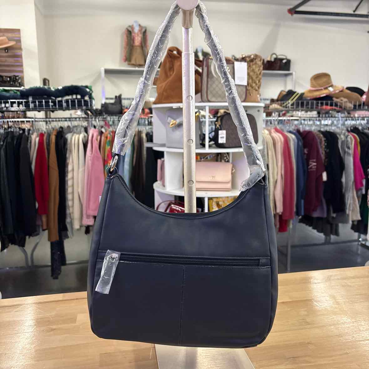 Giani Bernini Nappa Leather Hobo NavySilver NWT