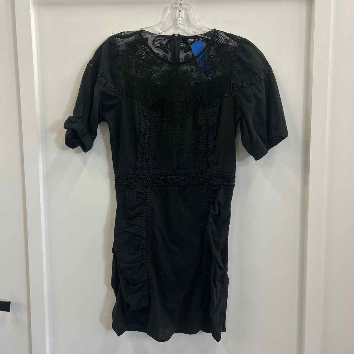 zara Size XS Black Lace Preloved Dress