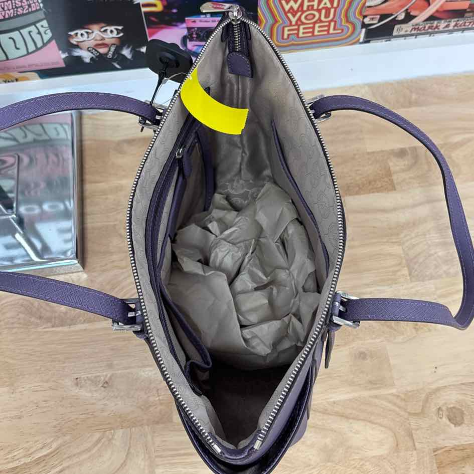 Michael Kors Purple Leather Totes