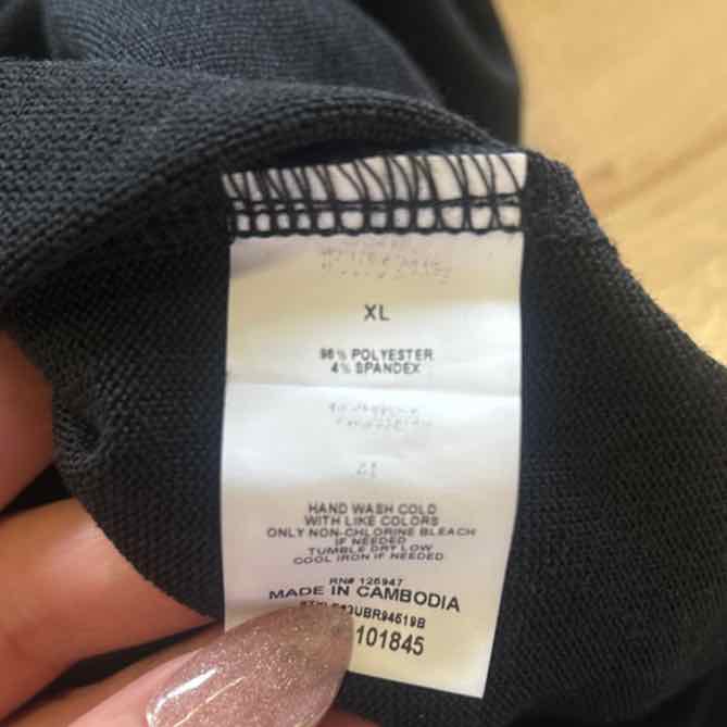 Kate Park Size XL Black Preloved Blouse LS