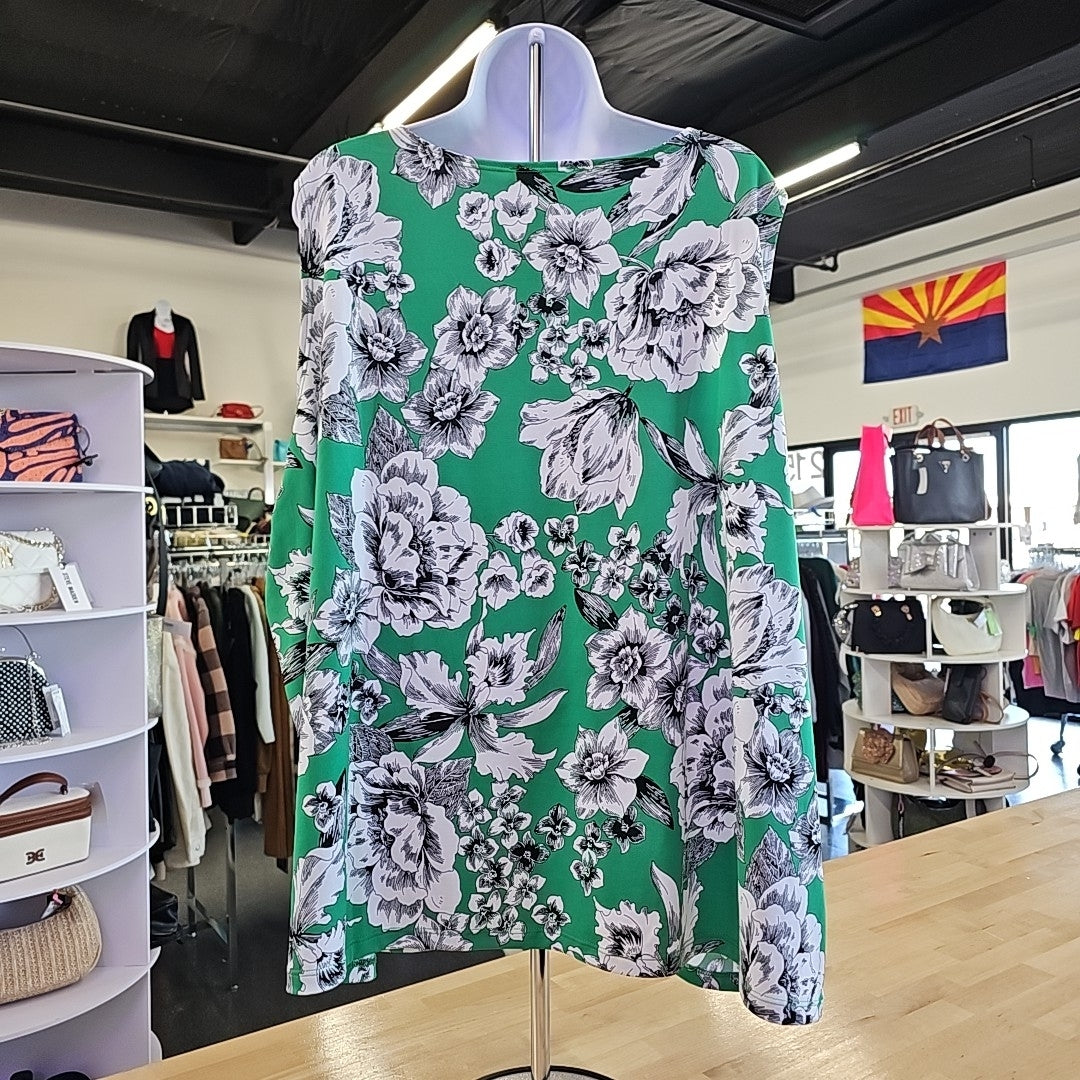 Slinky Brand Size 3X Green Twinsets