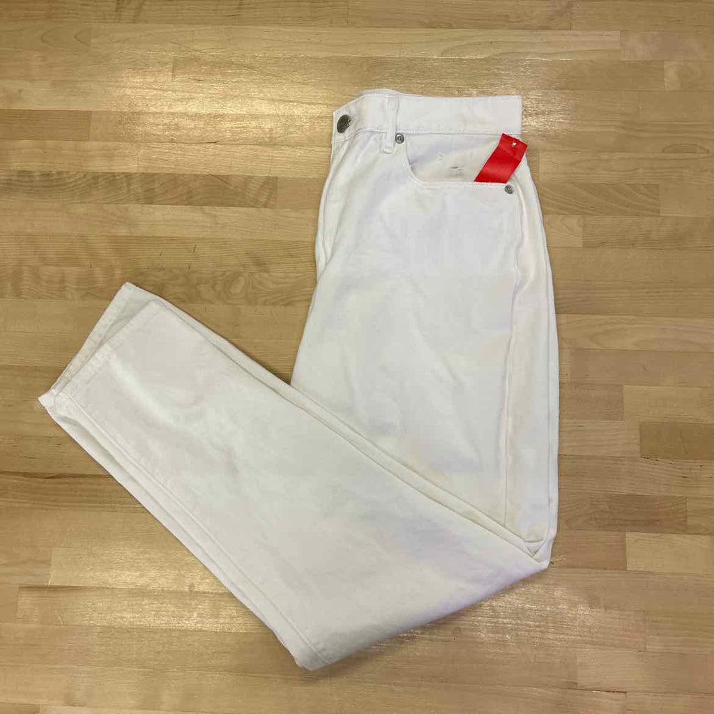 Loft Size 8 White Preloved Pants