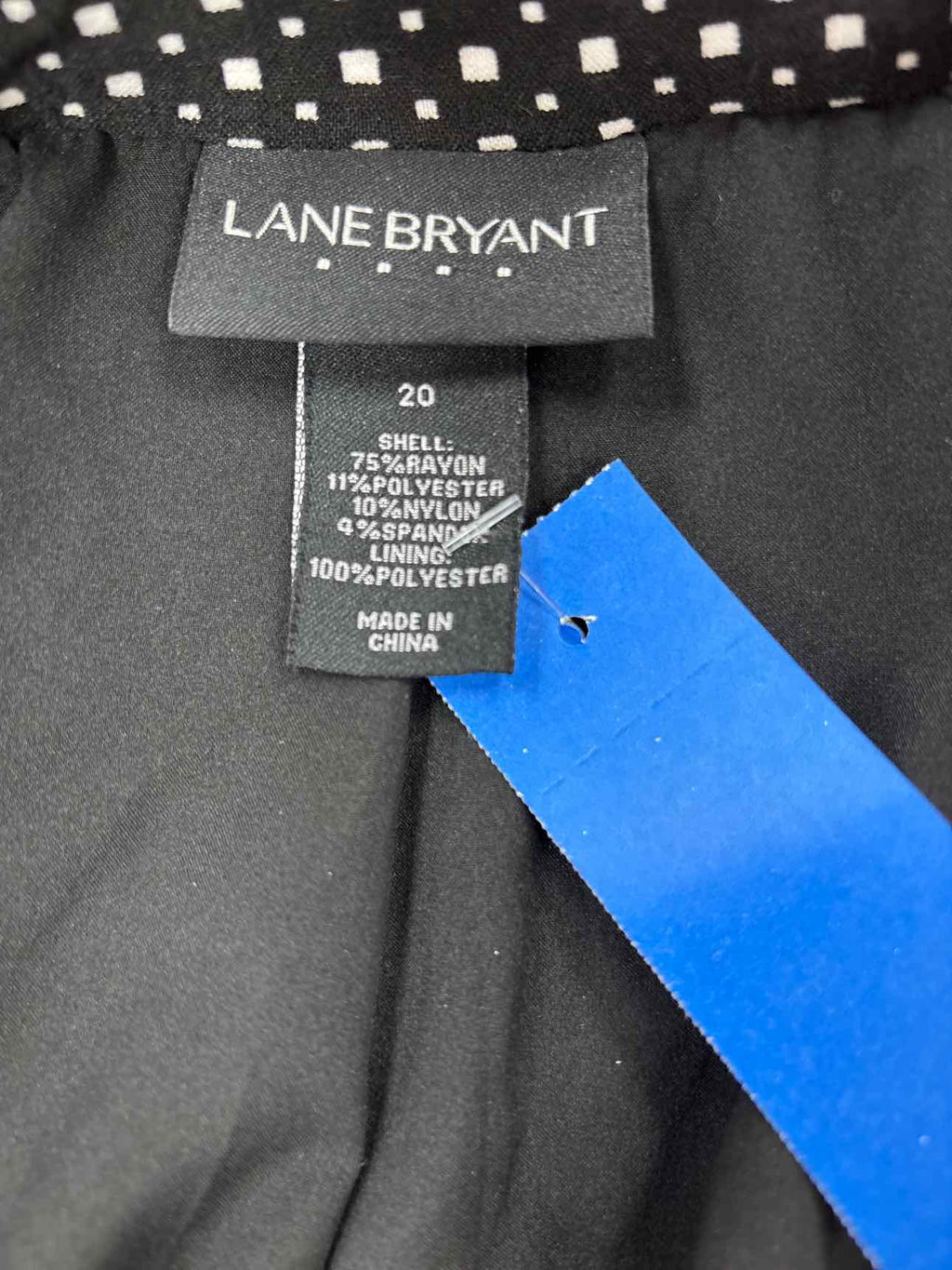 Lane Bryant Size 20 Black White Preloved Blazer