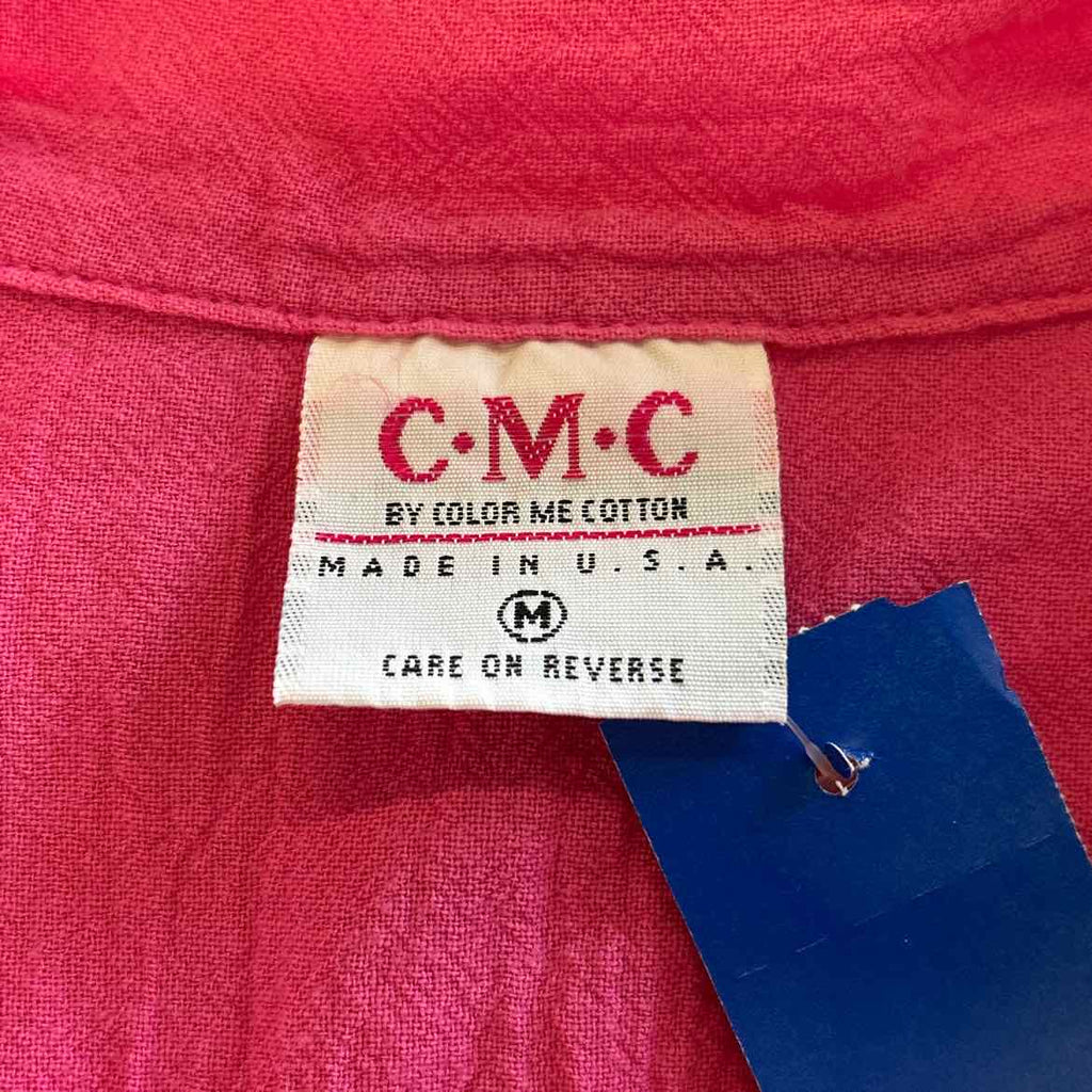 C.M.C Size M Pink Cotton Preloved Button Down LS