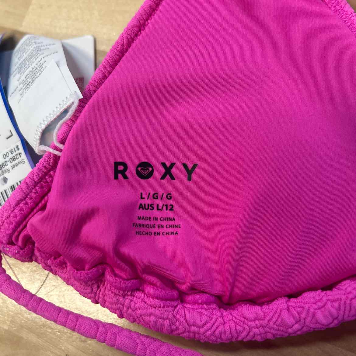 Roxy Size L Haliewa Built-up Triangle Bikini Top