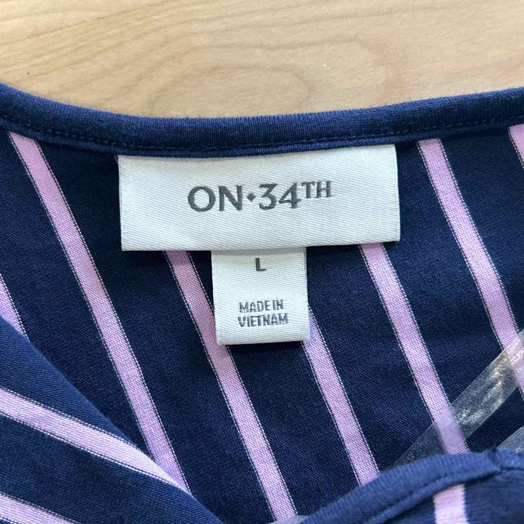 On 34th Size L Purple Blouse