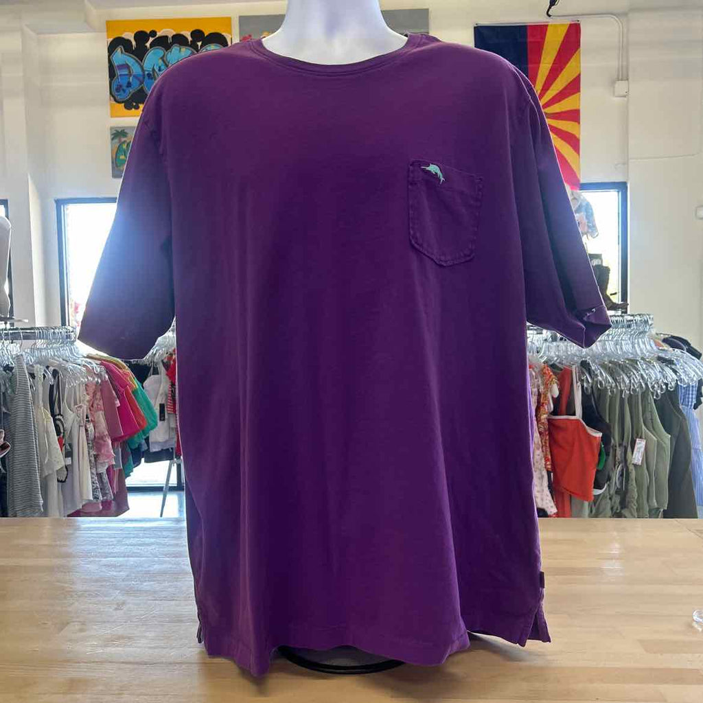 Tommy Bahama Size XXL Purple Preloved MENS T-shirt