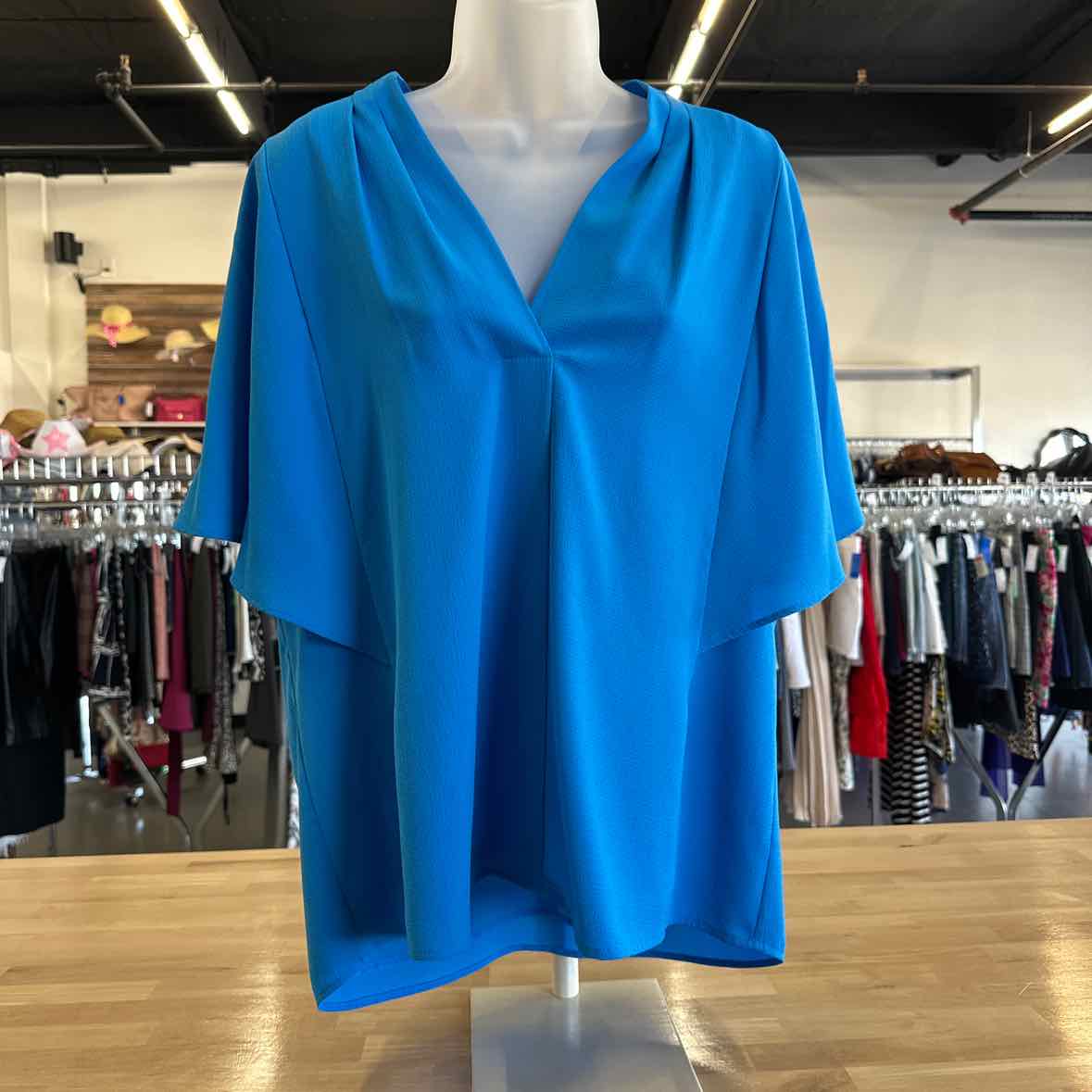 Calvin Klein Size M Blue Blouse