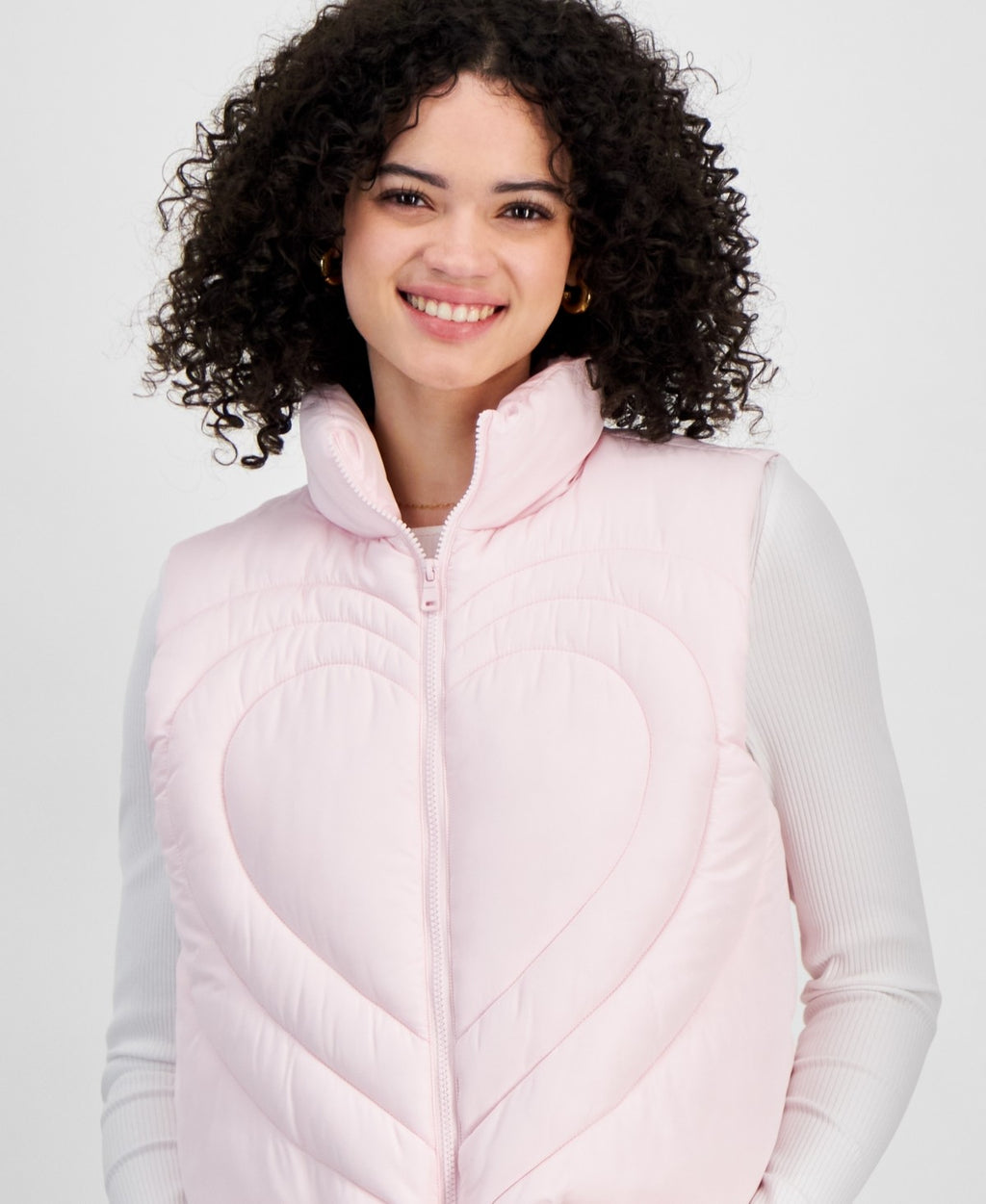 Madden Girl Juniors' Star Quilted Puffer Vest - Tender Touch