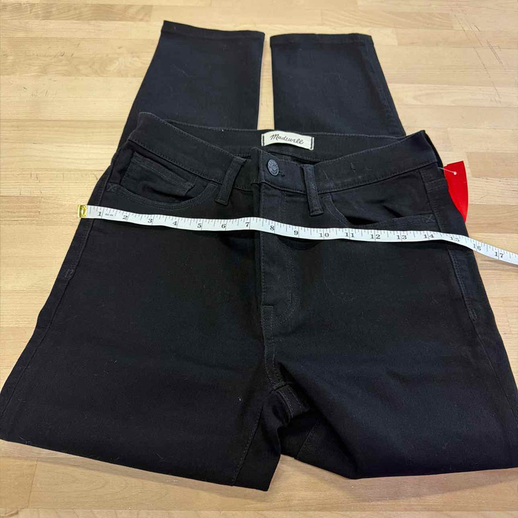 Madewell Size 28 Black Denim Preloved Pants
