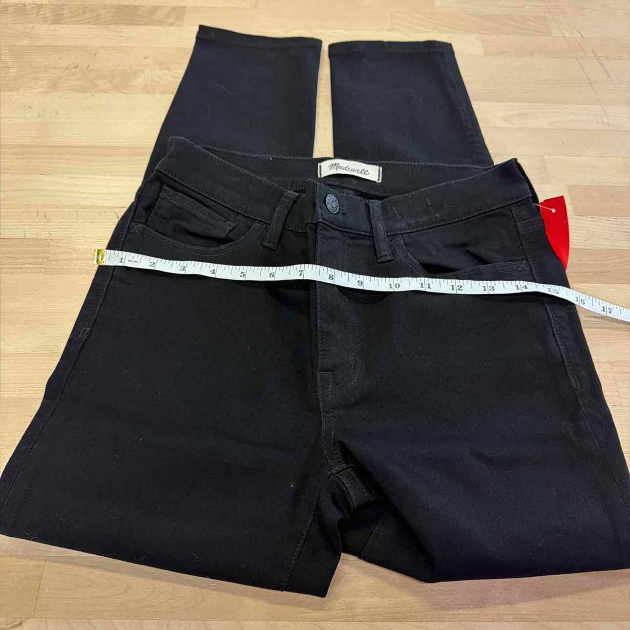 Madewell Size 28 Black Denim Preloved Pants