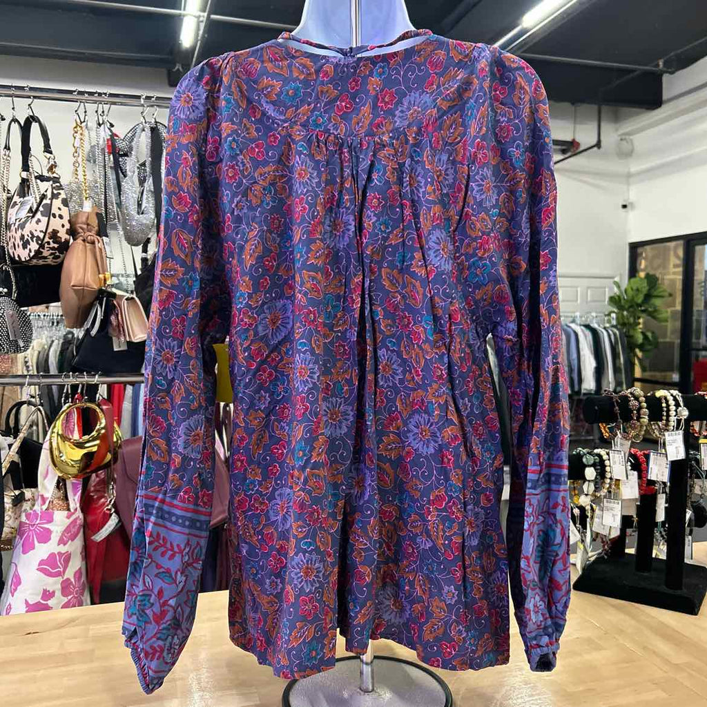 Natural Life Size L Purple Blouse
