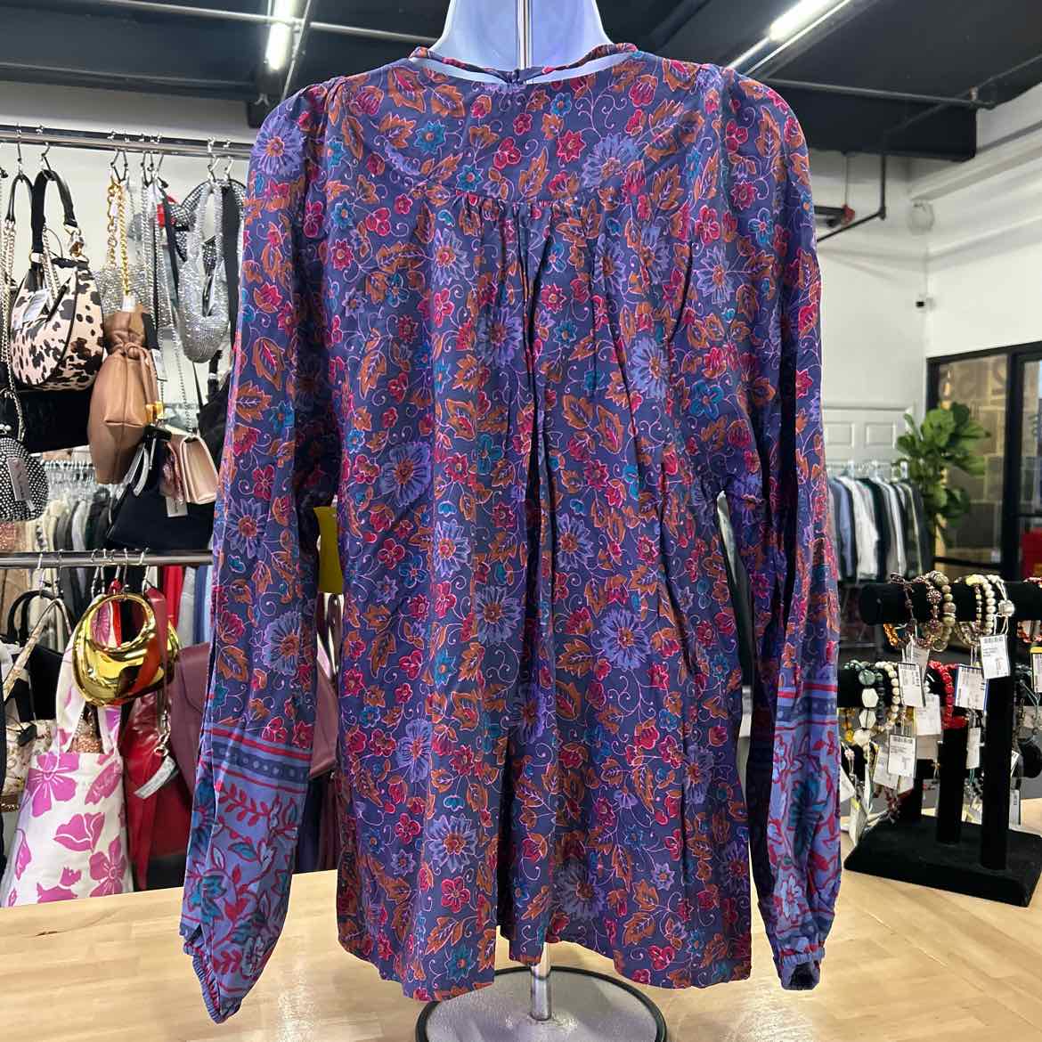 Natural Life Size L Purple Blouse