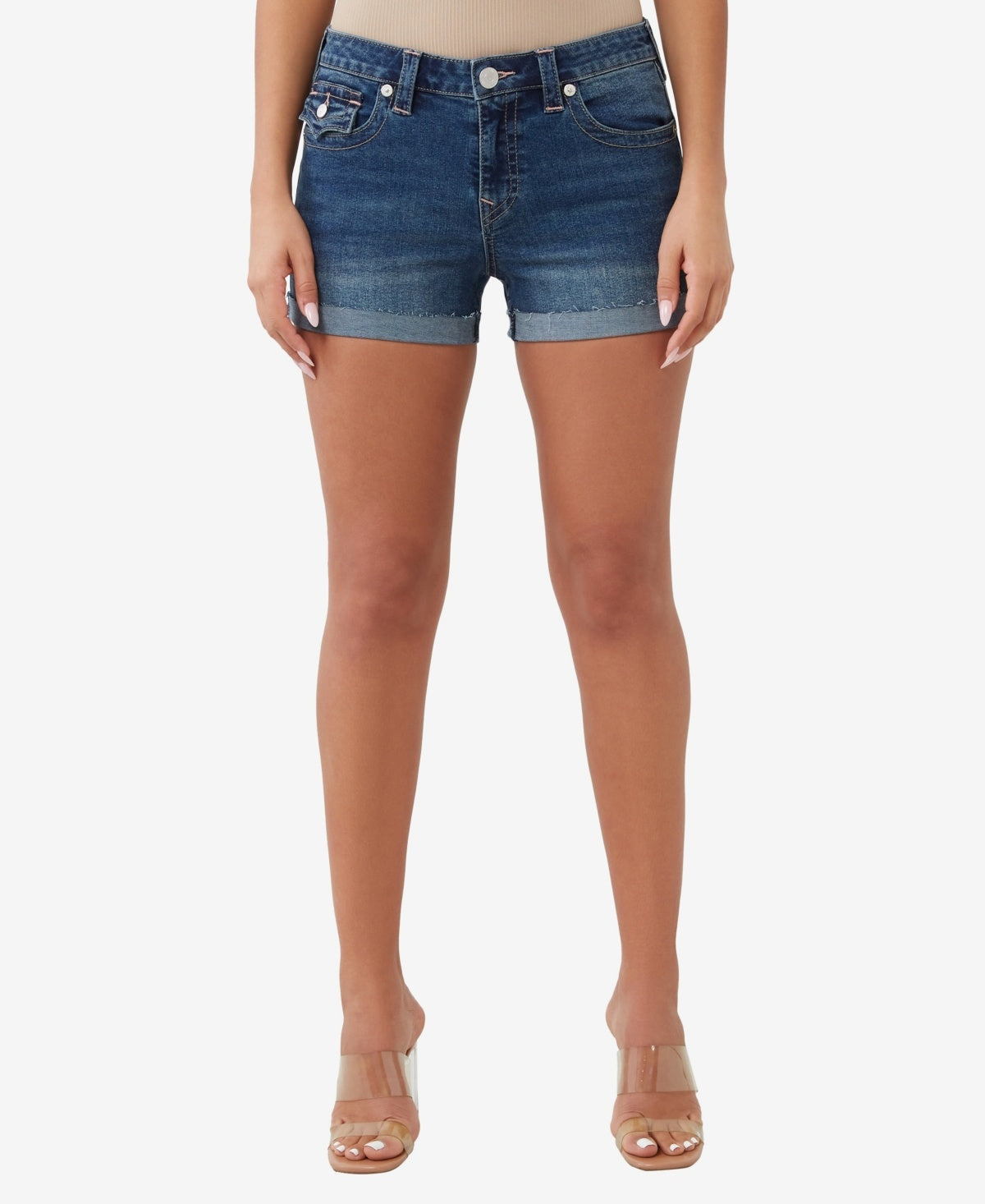 True Religion Women Size 28 Blue New Shorts