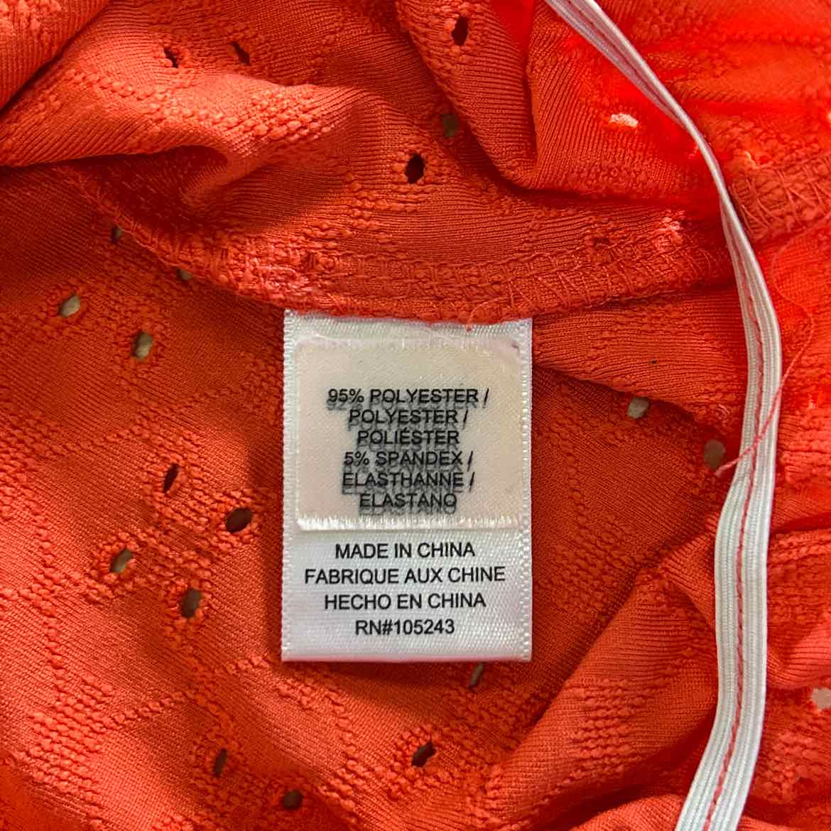 Hiatus Size XS Orange Preloved Blouse SS