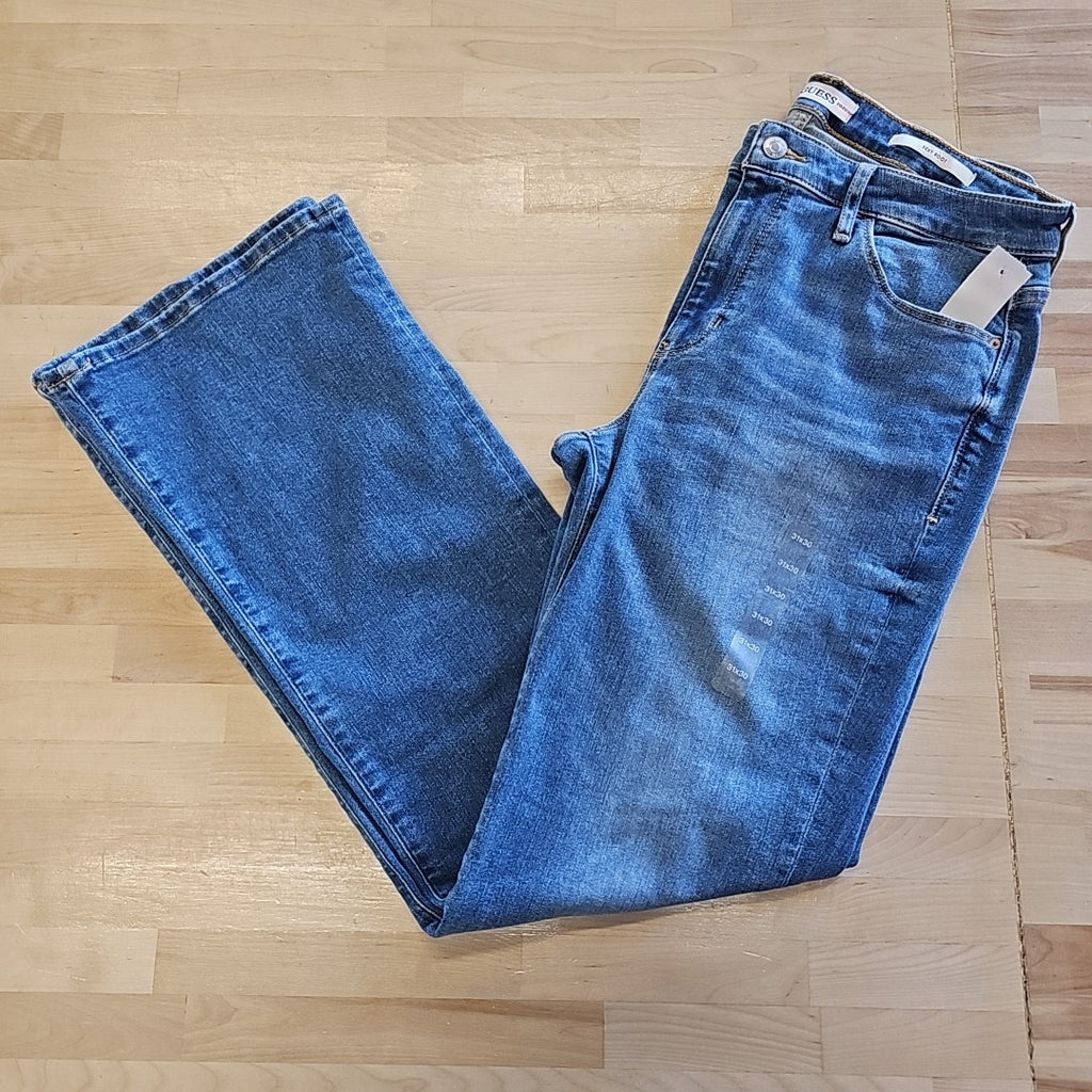 GUESS Womens Sexy Bootcut Jeans ALPHA
