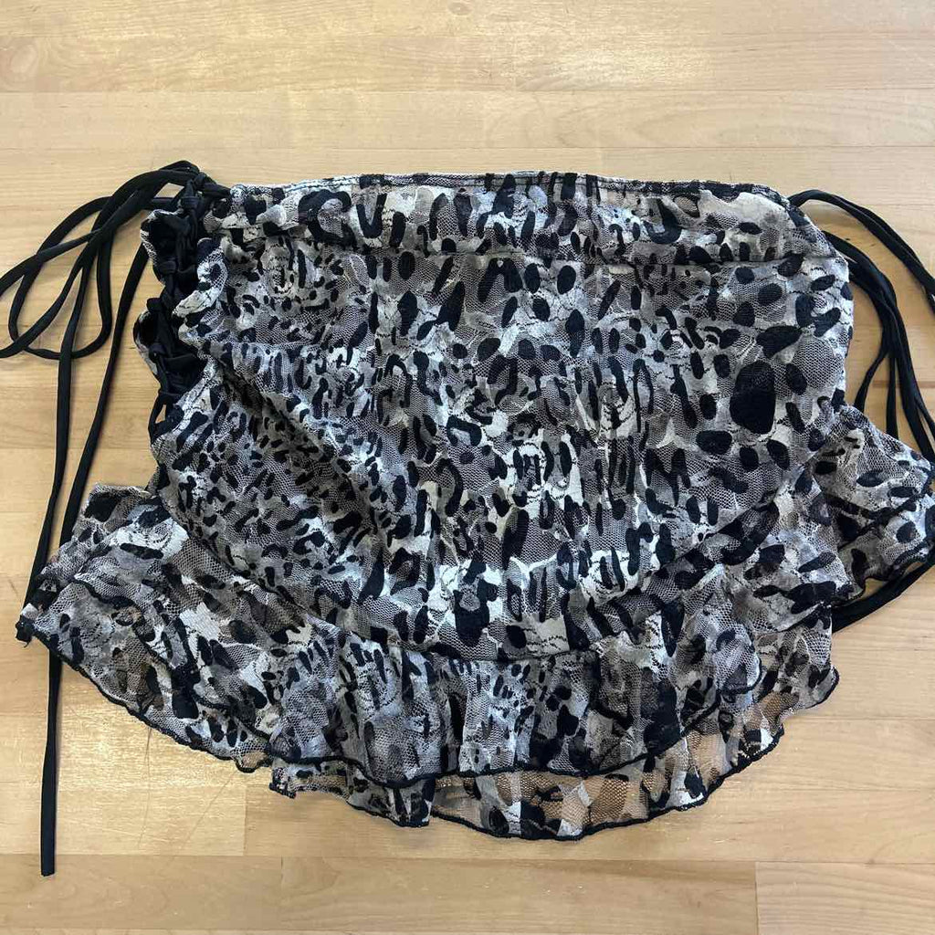 Fashion Nova Size 1X Grey Mesh New Skirt