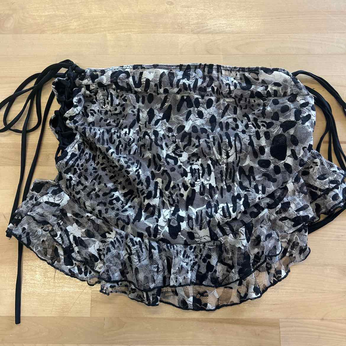 Fashion Nova Size 1X Grey Mesh New Skirt