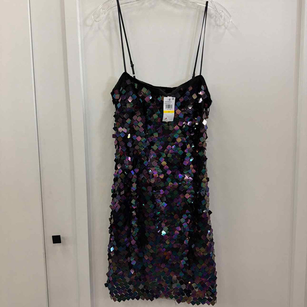 Astr the Label Women's Porsche Sleeveless Sequin Mini Dress - Purple Multi