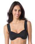 Vince Camuto Size L Underwire Bikini Top - Black