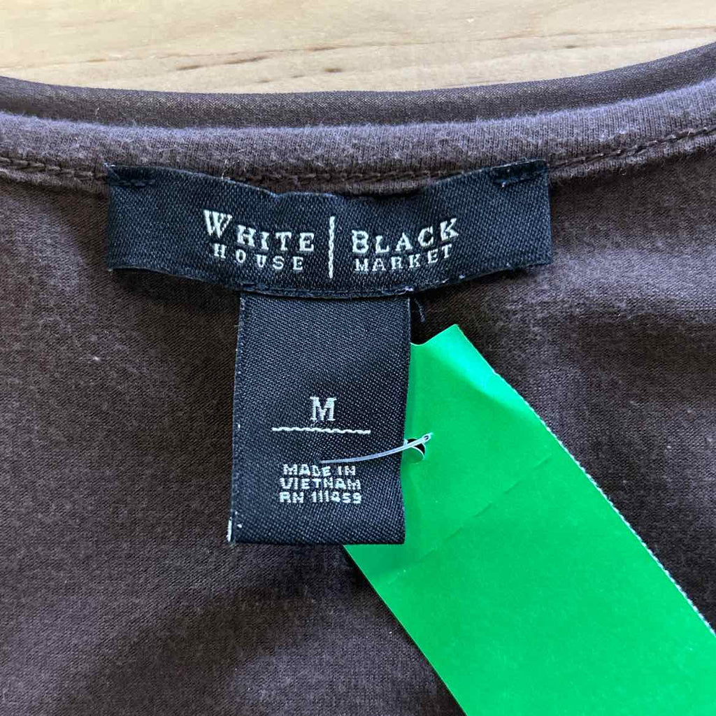 White House Black Market Size M Brown Preloved Sleeveless