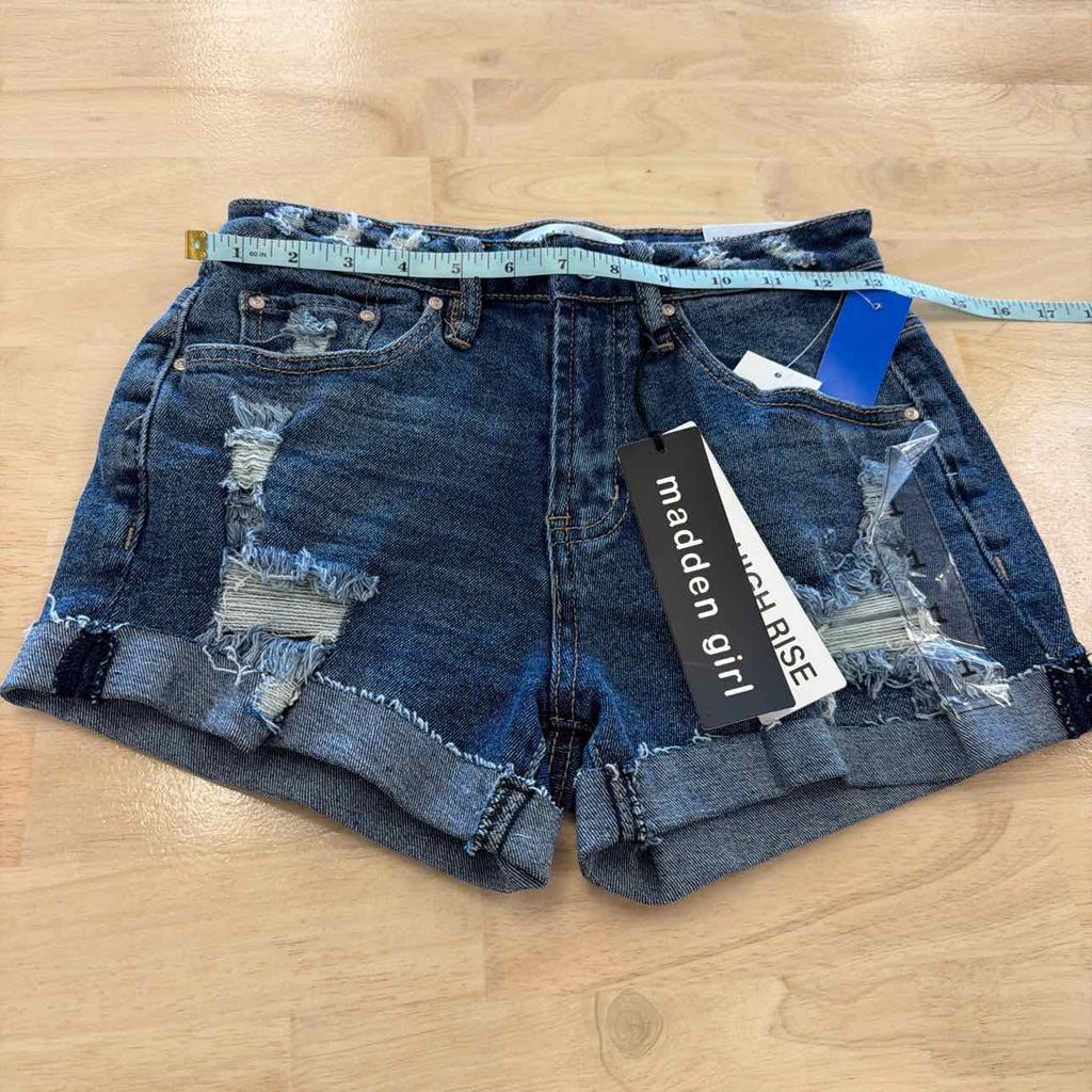 Madden Girl Women Size 1 Blue New Shorts