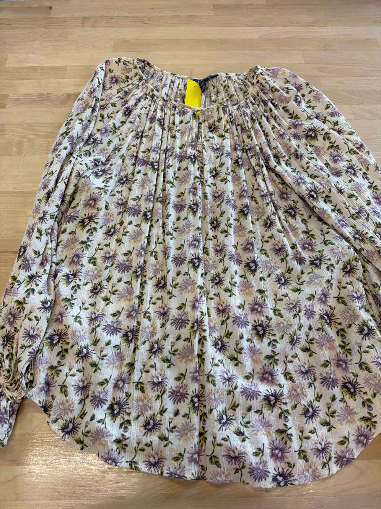 Chaps Size M Tan Blouse