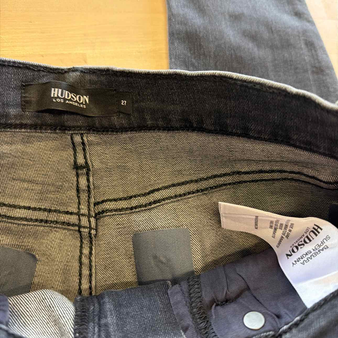 Hudson Size 27 Gray Preloved Jeans