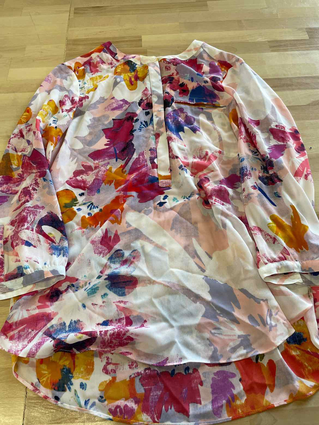 Ndulge Size M Pink Blouse