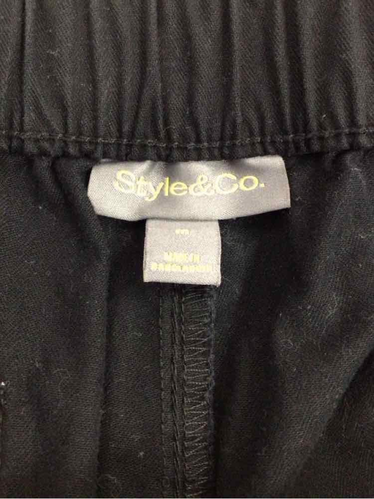Style & Co. Women Size M Black Preloved Shorts