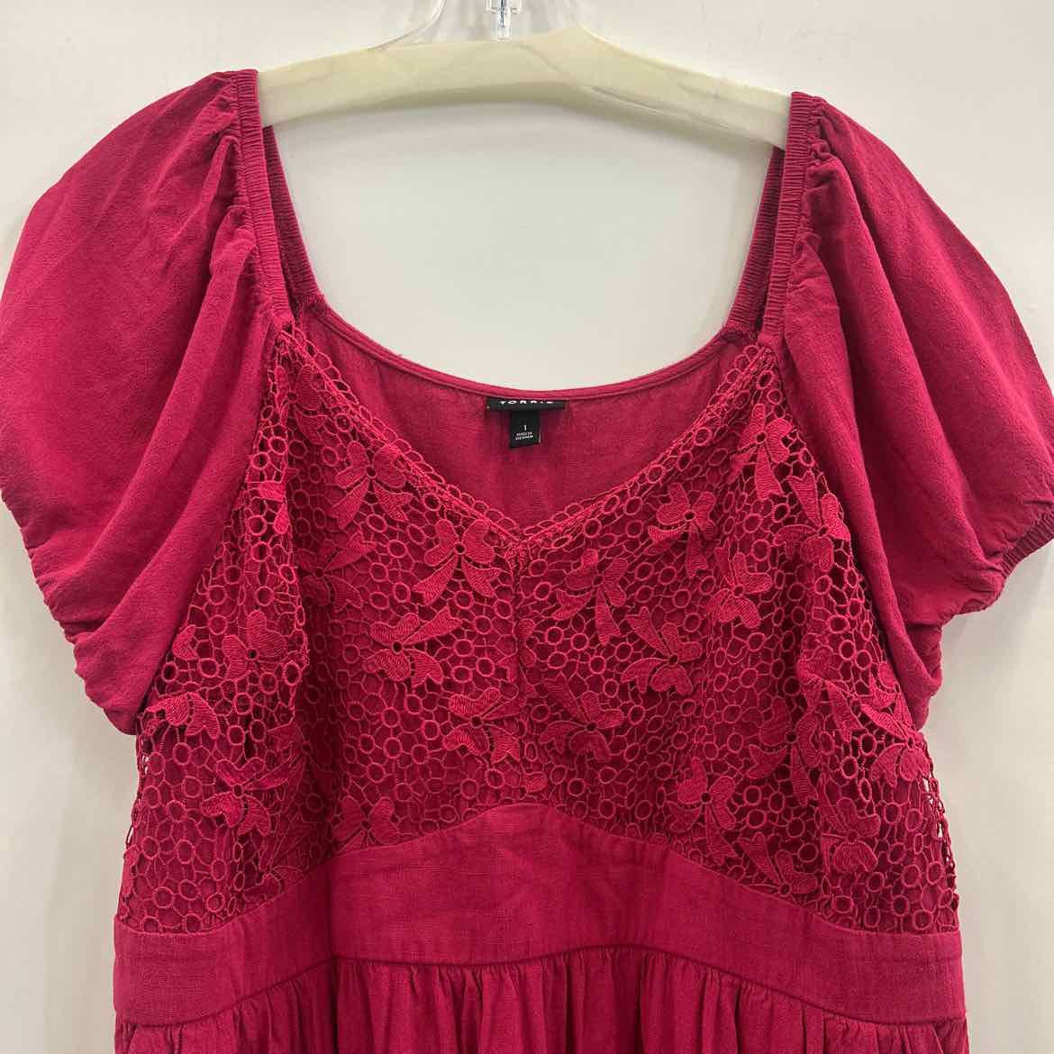 Torrid Size 1X Pink Preloved Dress