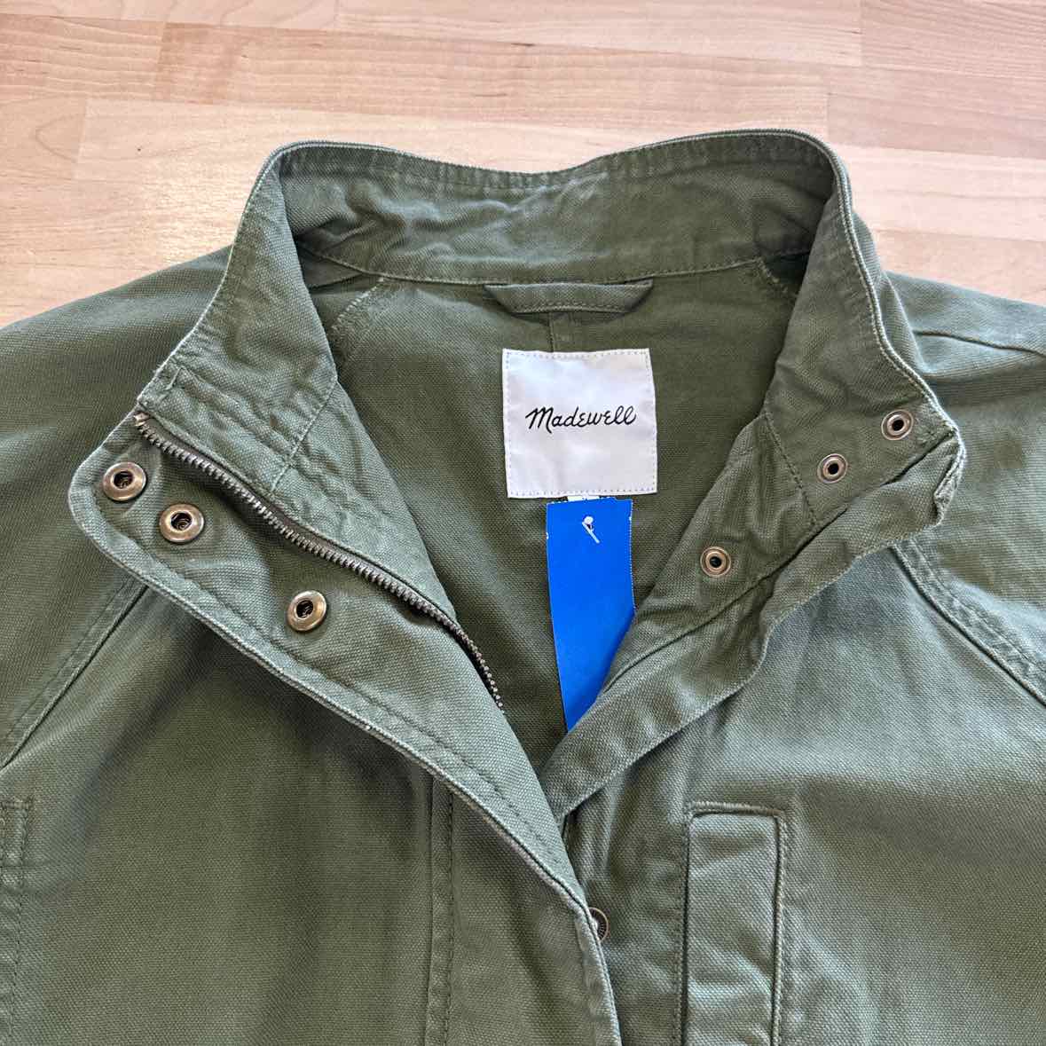 Madewell Size M Cotton Green Utility Jacket - Outdoor