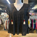 ACOA Size M Black Preloved Blouse SS