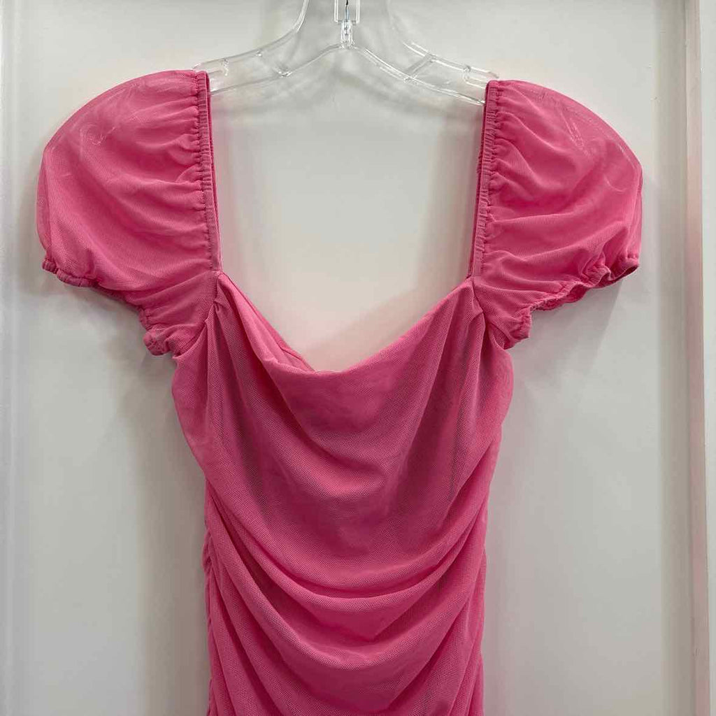 Princess Polly Size 4 Pink Mesh Dress