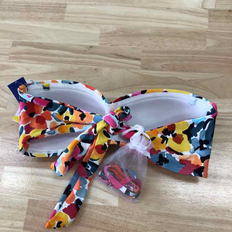 Anne Cole Size M Liz Twisted Bandeau Bikini Top