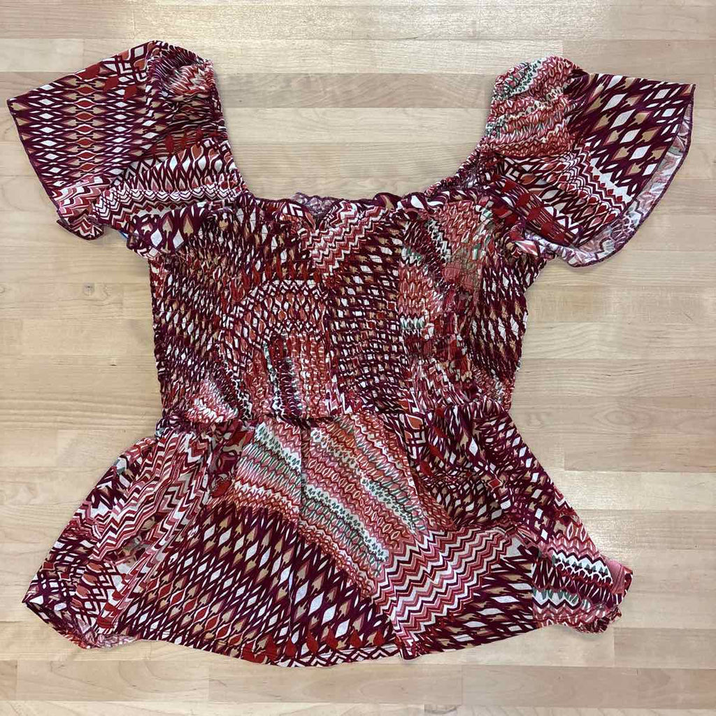 A.U.W. Size XL Red Blouse