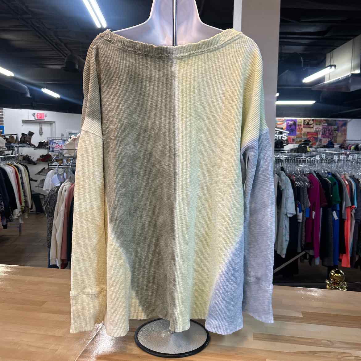 we the free Size M Yellow Green Preloved Sweater