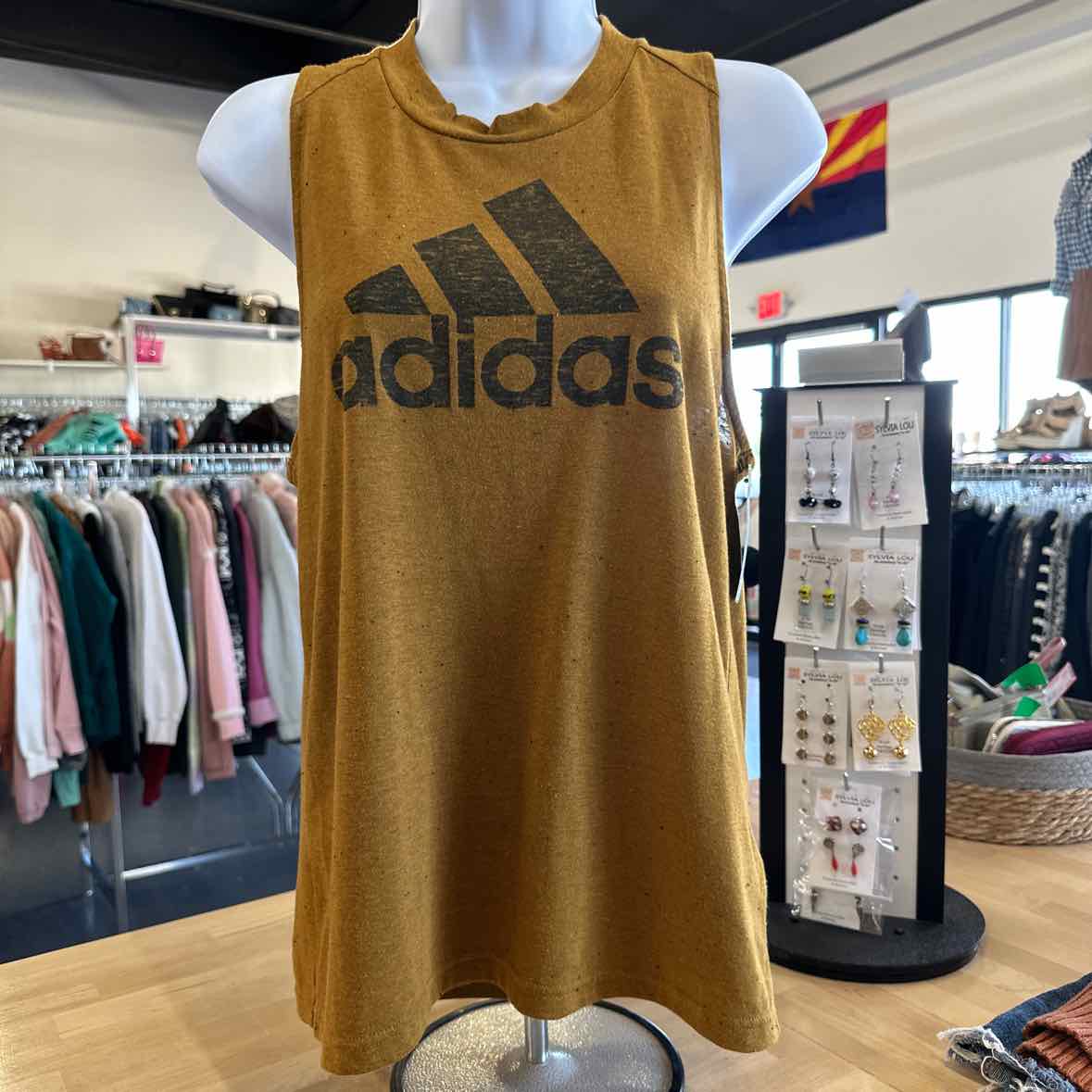 Adidas Size S Brown Tank