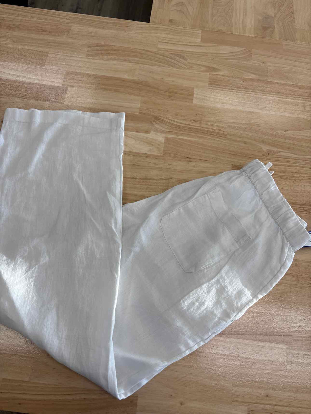 caslon Size M White Linen New Pants